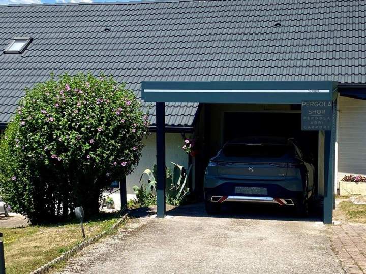 Carport toit plat bacacier Savoie (3)