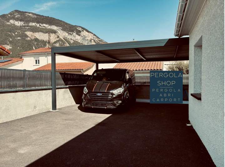 carport double toiture plate