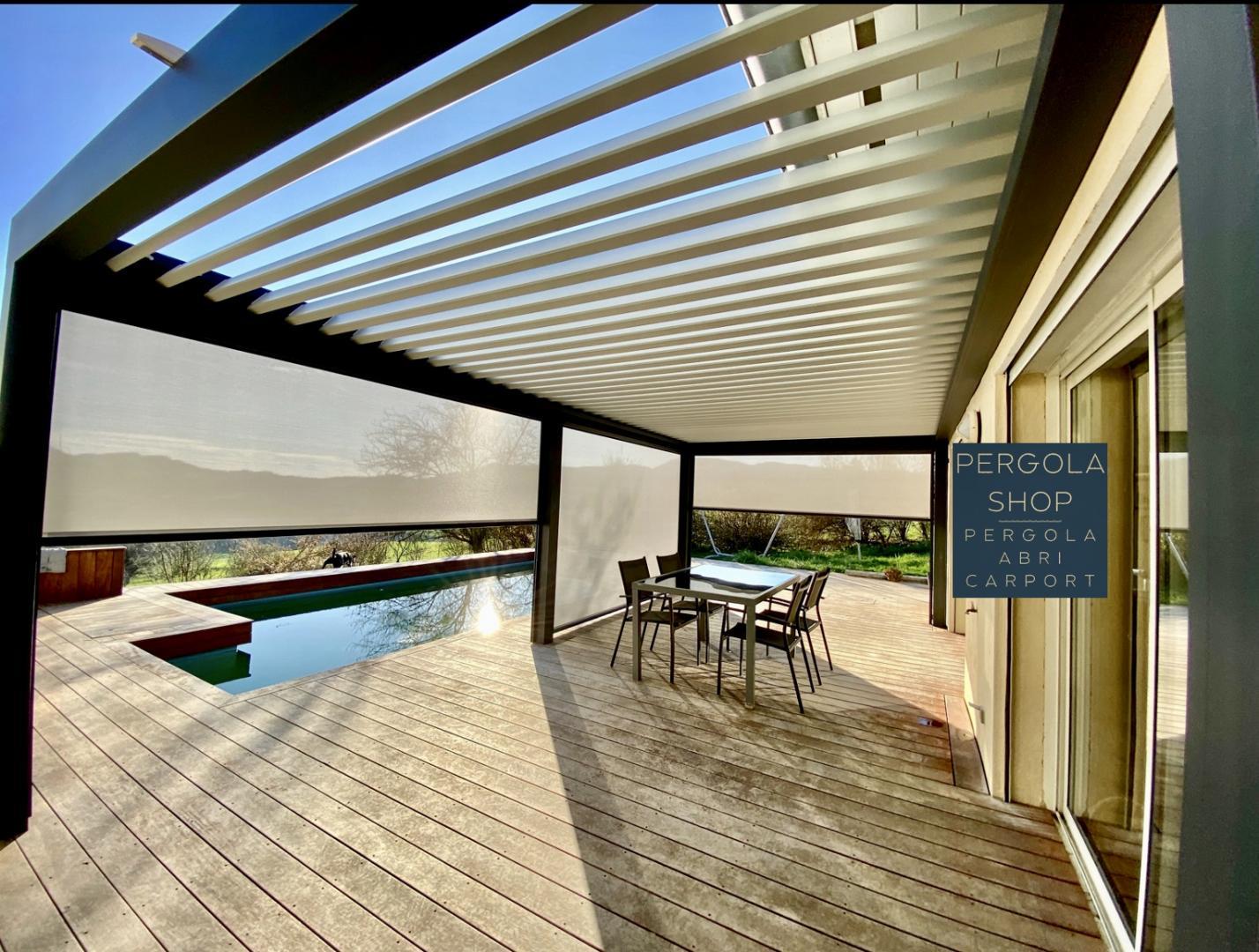 Vente et pose de pergola bioclimatique sur mesure Chambéry