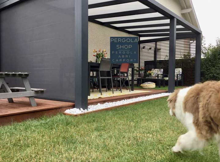 pergola toiture fixe prêt à poser Aix les bains