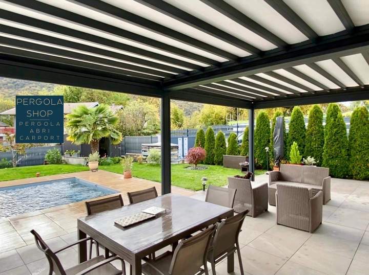 pergola double toile retractable 2025