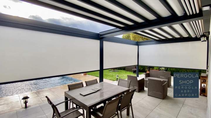 pergola double toile retractable 2025 1