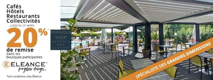 pergola shop offre CHR Mars 2025