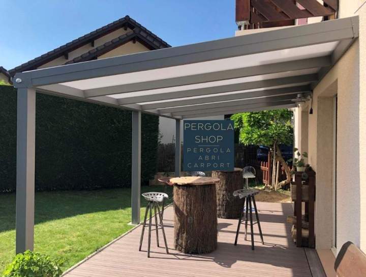 abri de terrasse toiture fixe prêt à poser Grésy sur Aix