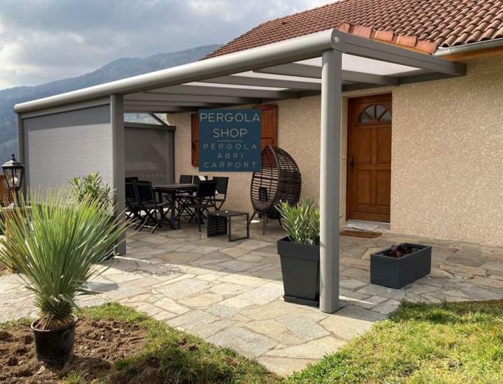 abri de terrasse toiture fixe prêt à poser Pontcharra